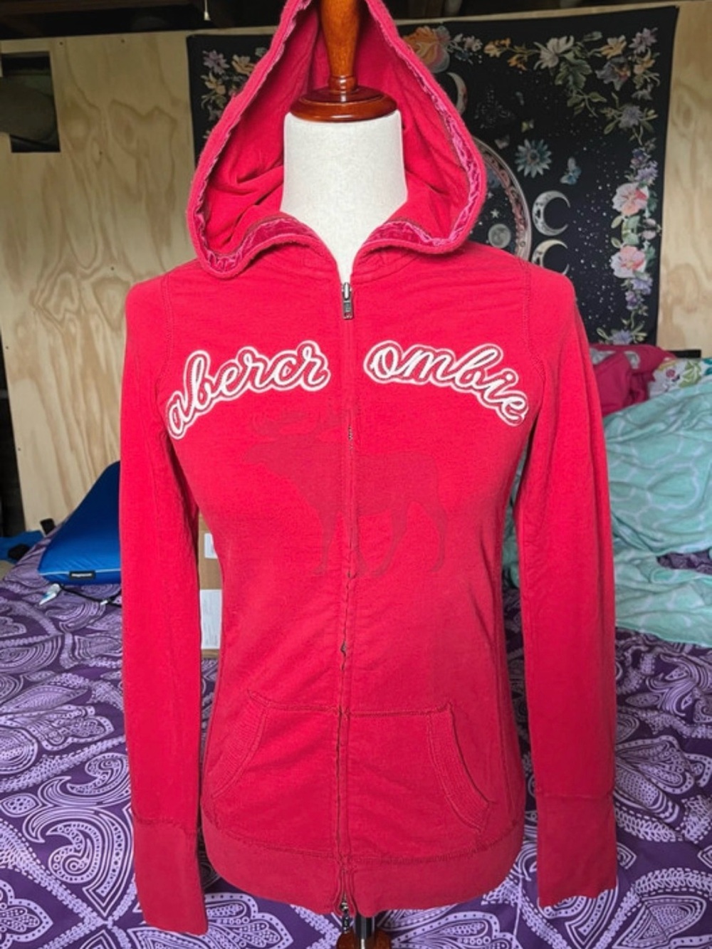 y2k Abercrombie and Fitch Zip Up Jacket size large